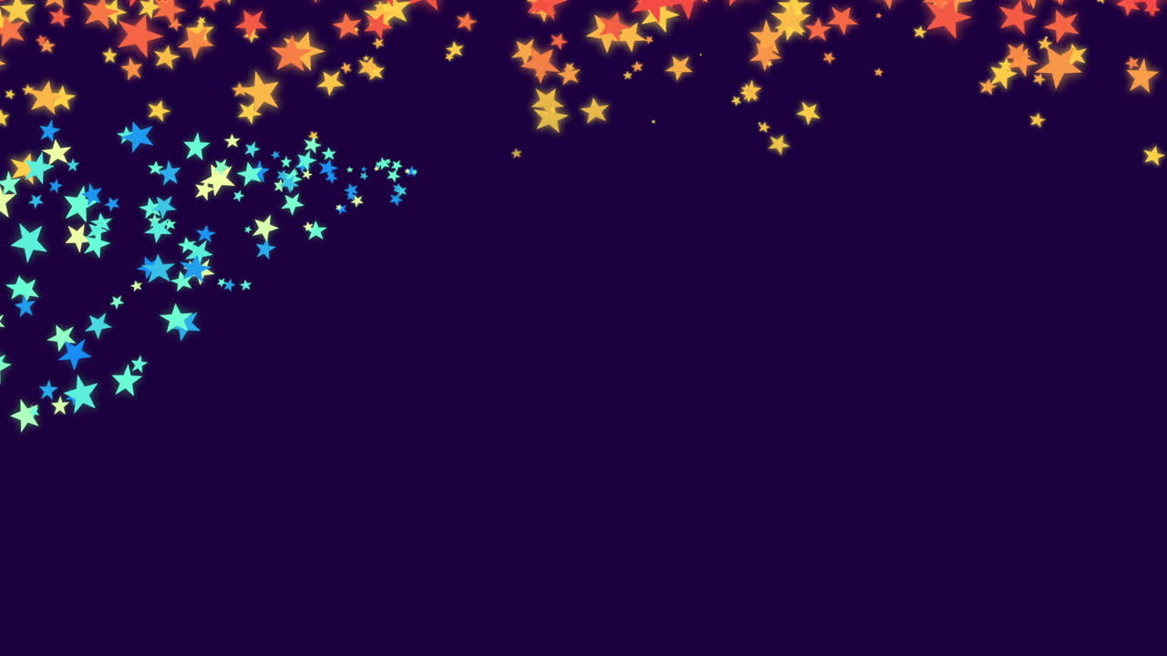 primer plano animado feliz cumpleaños texto sobre fondo de vacaciones 43