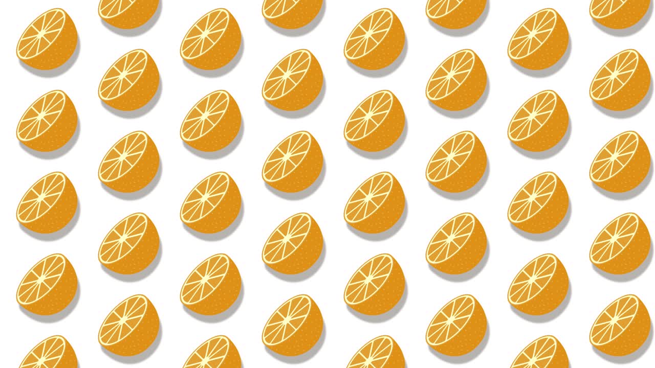 animación de bucle de ilustración naranja.