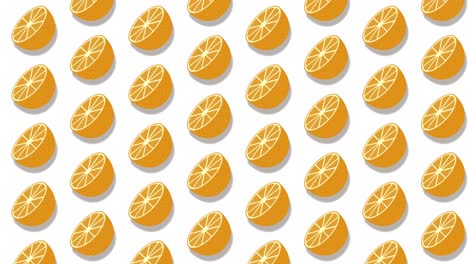animación de bucle de ilustración naranja.
