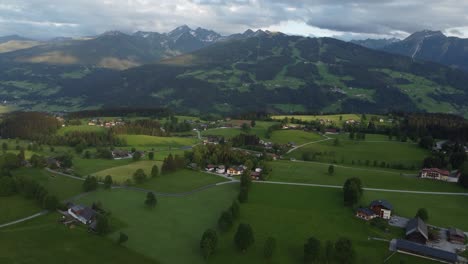 4k-Drone-Shot-Of-Beautiful-Ramsau-Am-Dachstein,-Styria,-Austria