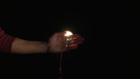 different objects on the background of the spotlight