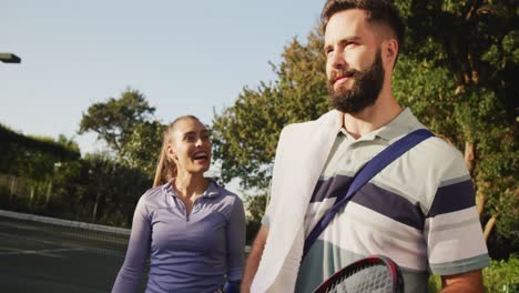 Video-of-happy-caucasian-couple-on-the-court