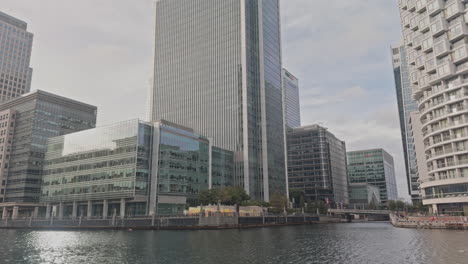 skyline of canary wharf, london docklands