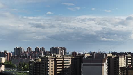 urban view, modern buildings time lapse