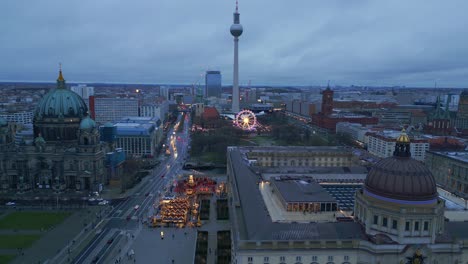 tv tower berlin winter city palace xmas market