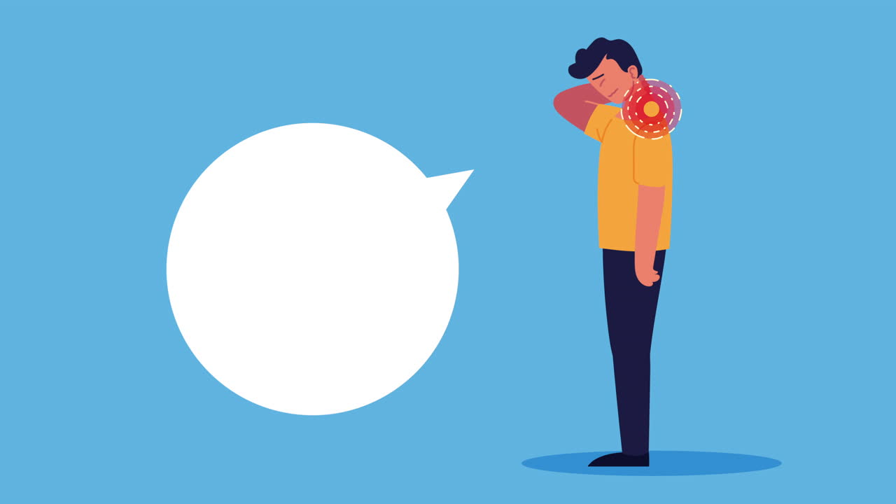 허리 통증과 류마톨로지 병을 고 있는 남자