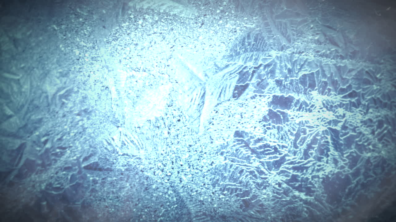 눈과 모션 카메라 2가 있는 얼음 영화 배경