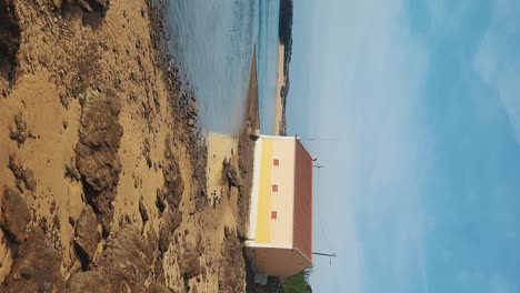 The-Mouth-of-the-River-Mira-Flowing-Into-the-Atlantic-Ocean,-Vila-Nova-De-Milfontes,-Vicentine-Coast-Natural-Park-Portugal,-Rota-Vicentina-Coast