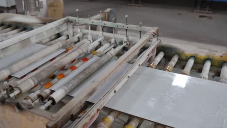 tile manufacturing process in a factory