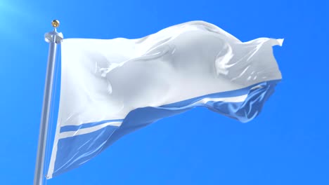 bandera de la república de altai agitando el viento con el cielo azul, bucle