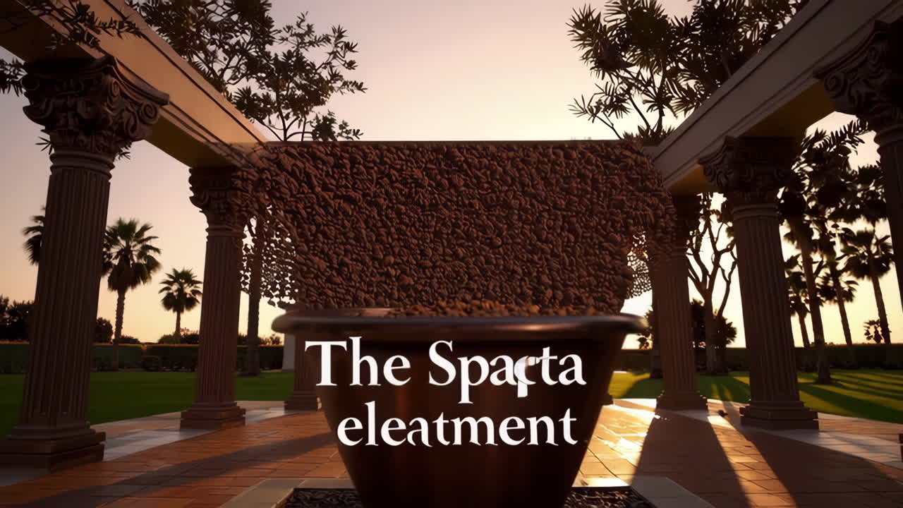 Luxury Interior and Outdoor Architectural Scenes with Sunsets