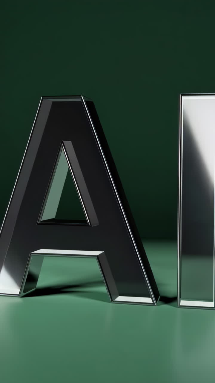 AI Logo - 3D Rendering