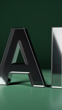 ai logo - 3d rendering
