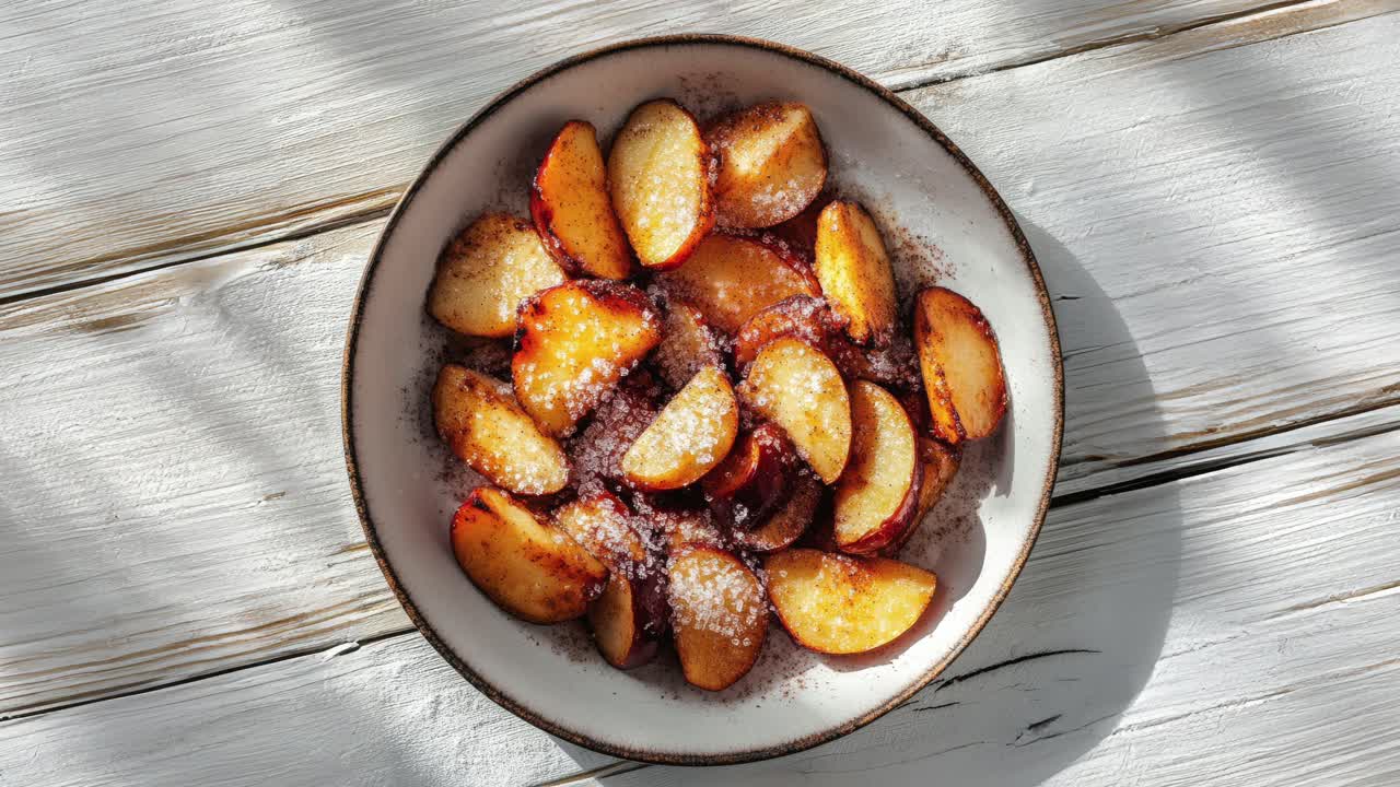 manzanas al horno con canela y azúcar