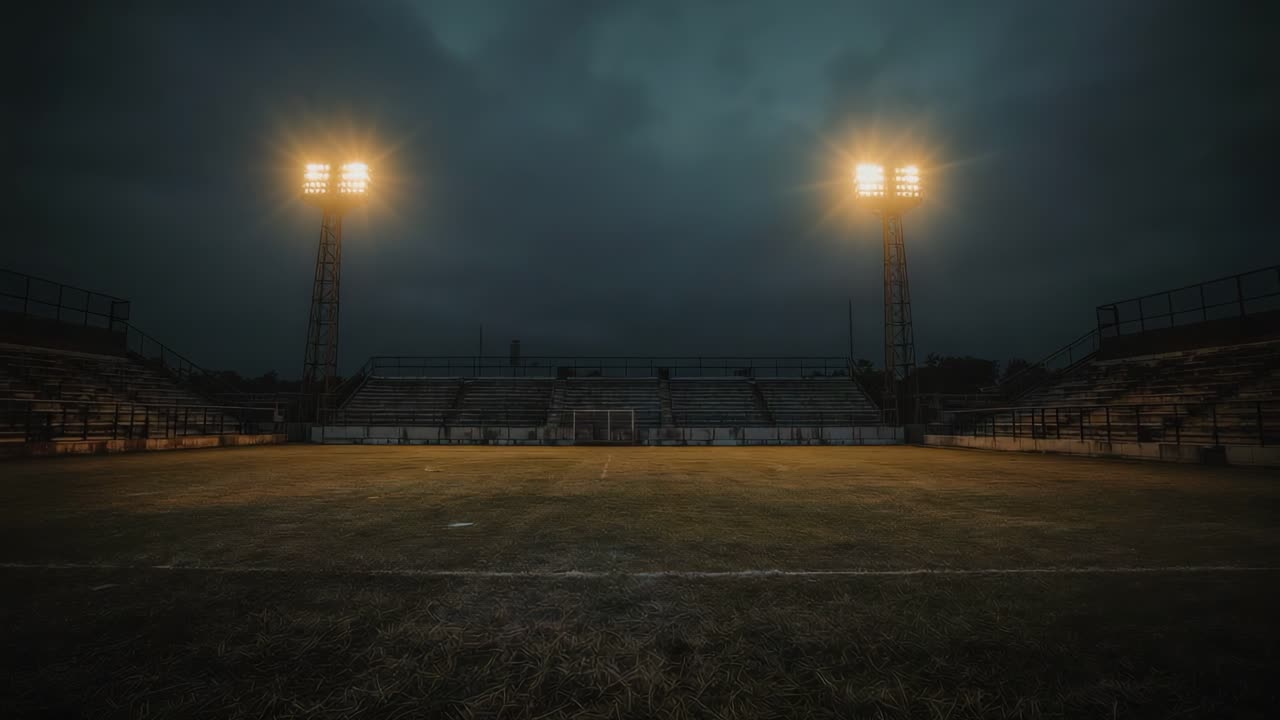 Nighttime Soccer Stadium
