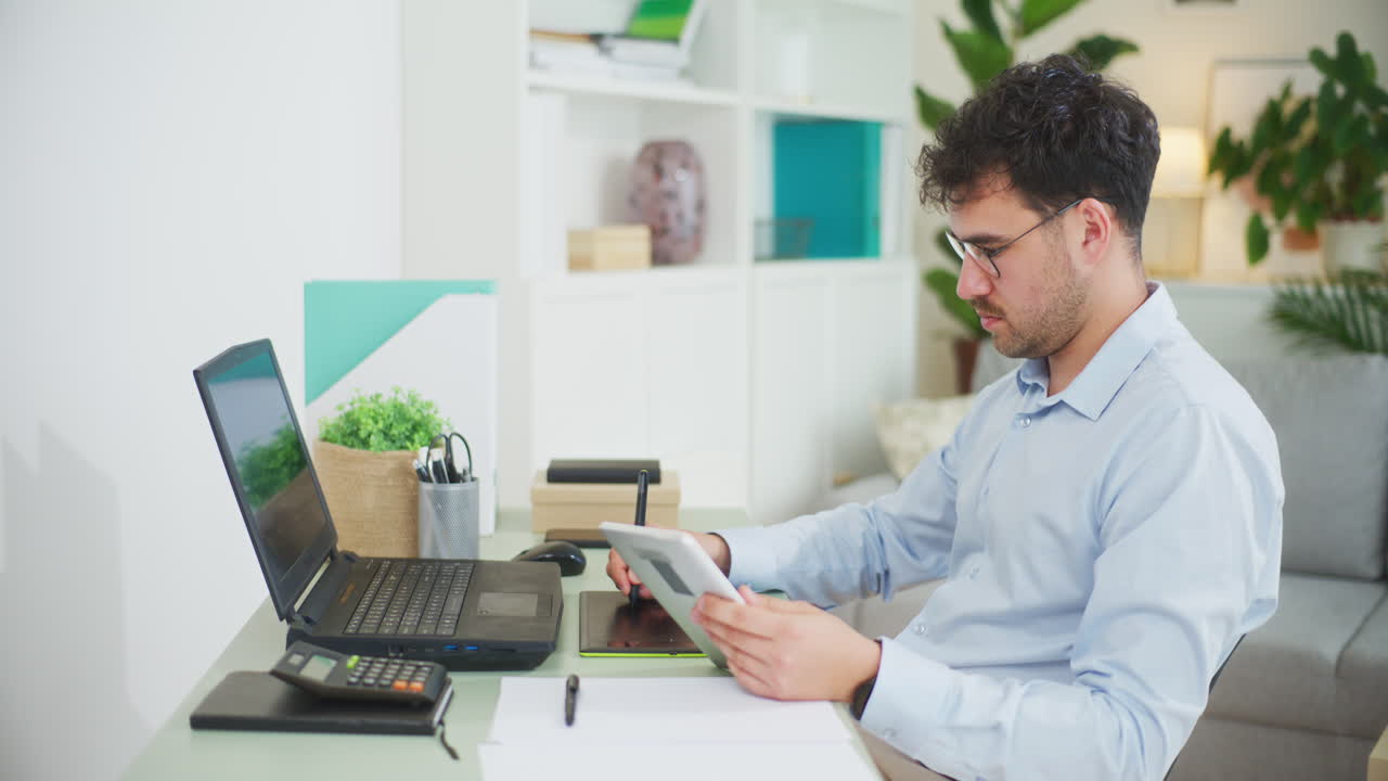 Concentrated Freelancer During Project Work