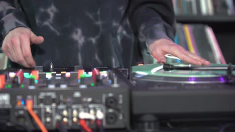 dj performing