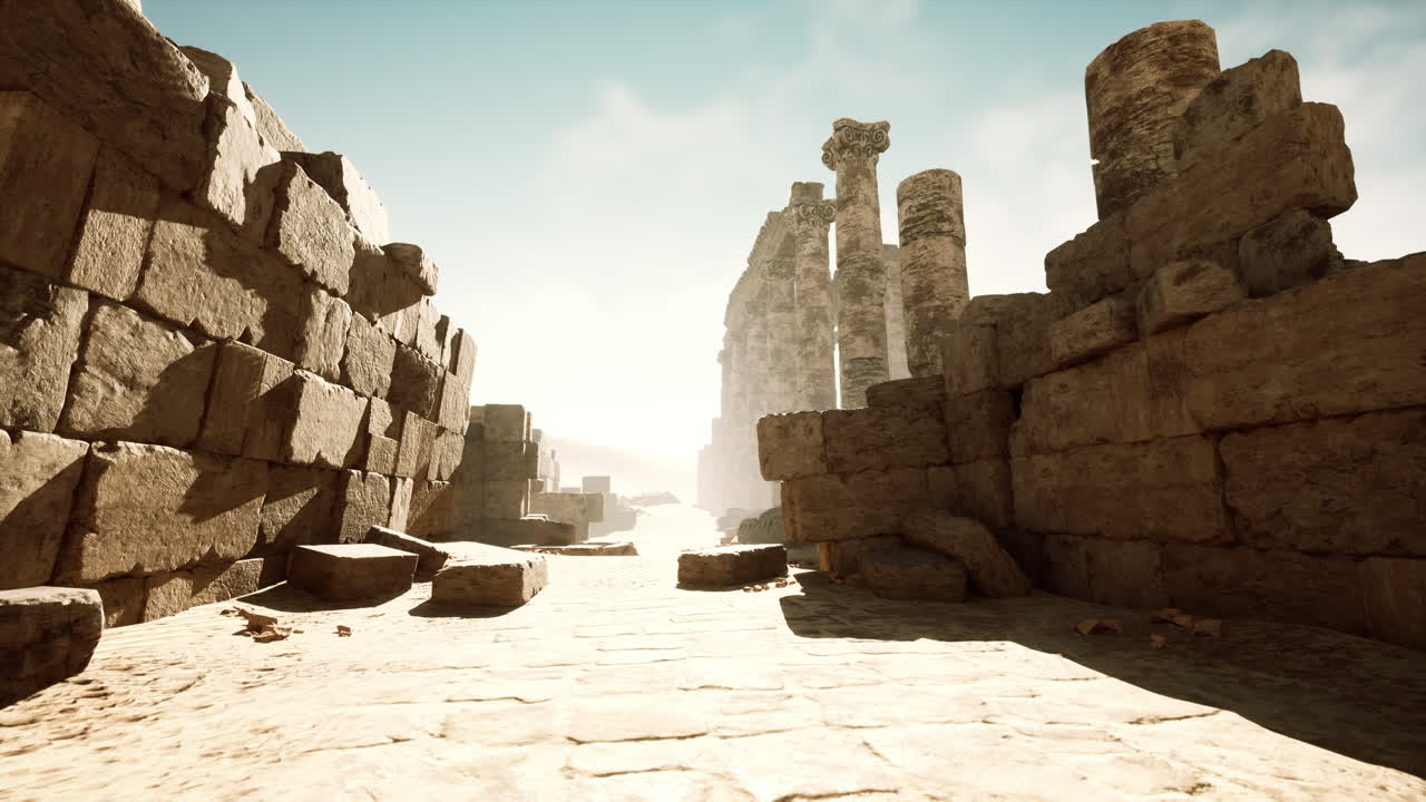 antiguas ruinas en el desierto