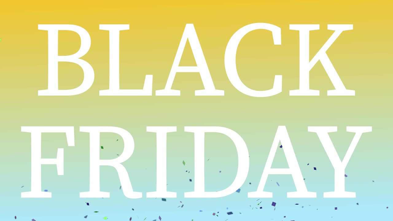 BLACK FRIDAY event text animation motion graphics