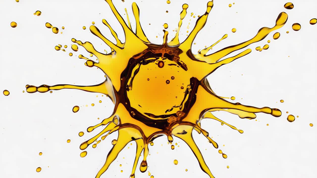 желтый брызг жидкости