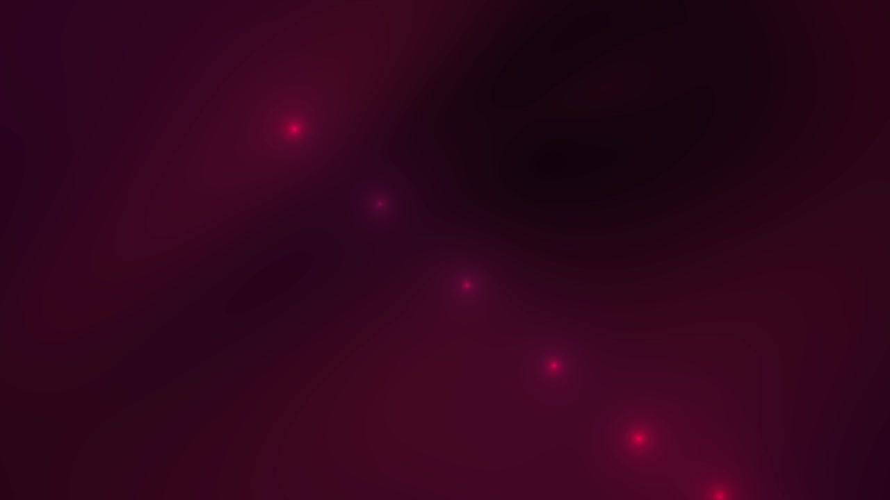 Abstract Red Light Particles Flowing on Dark Background
