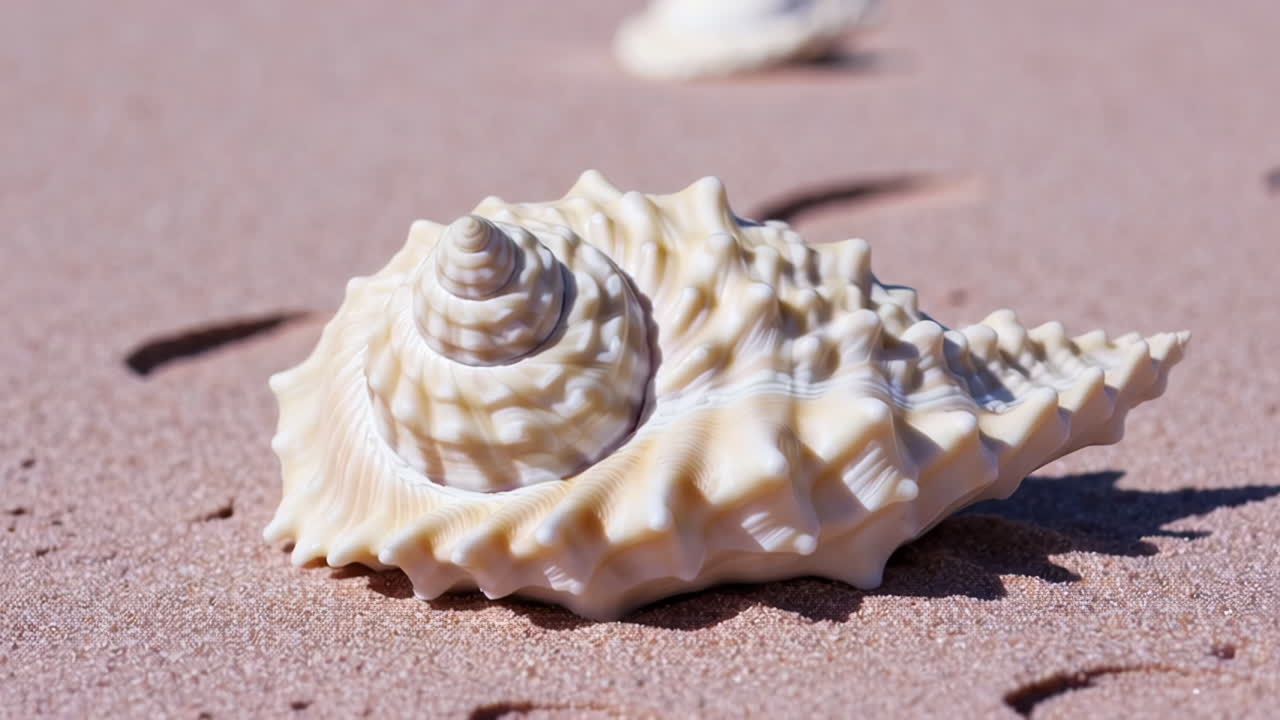 Beautiful Seashell on the Beach