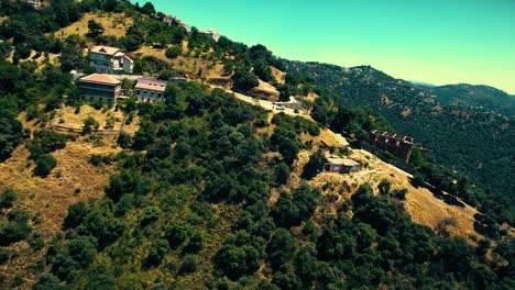 a berber village at the top of the mountain in tizi ouezou algeria