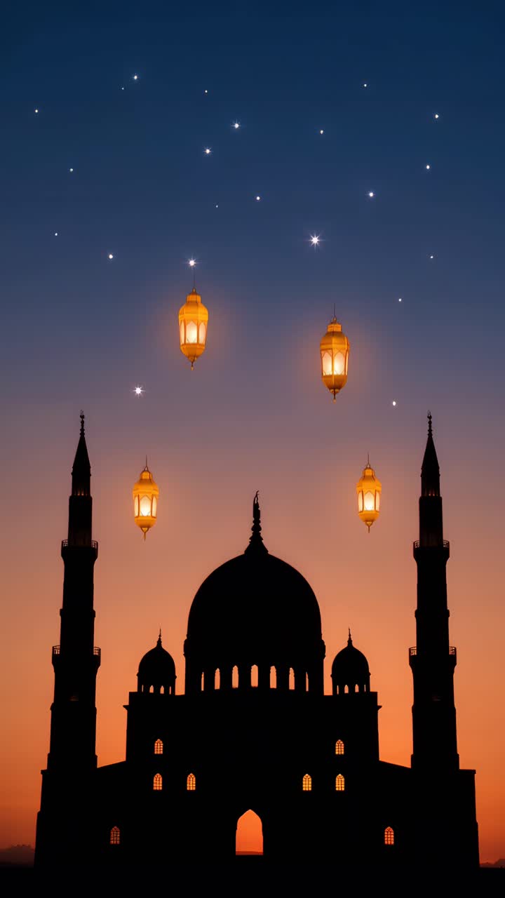 Eid al-Adha Moschea Sfondo islamico 4K