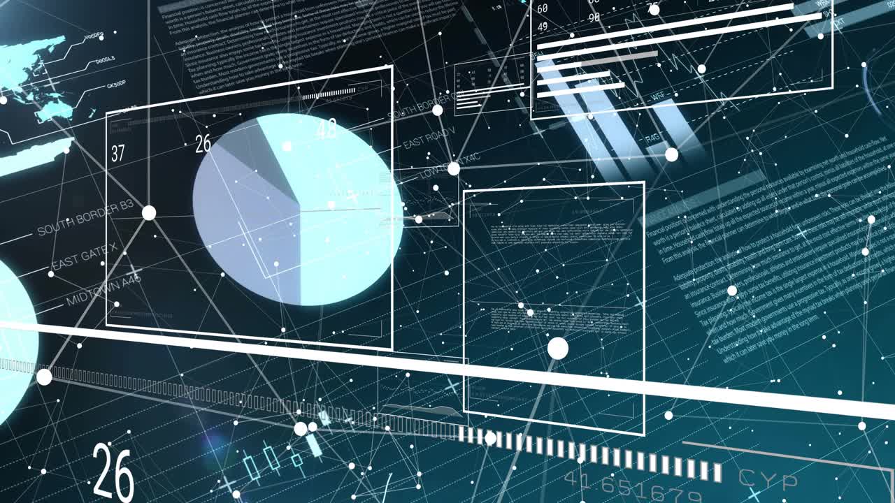 Overlay appearing initiating keyboard wireframe, counters animating, visualizing network analytics
