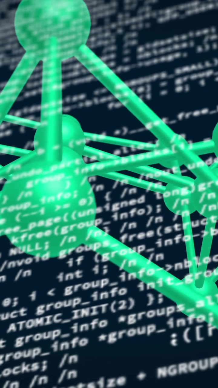 Animation of connections over data processing