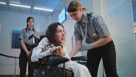 airport security assistance for disabled passenger