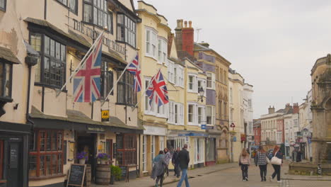 tilt shot in wells the smallest city, united kingdom - uk