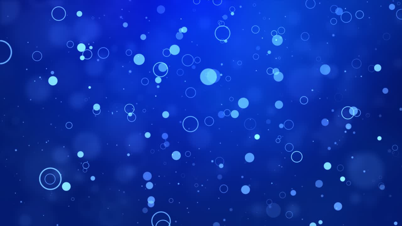 Fondo abstracto azul con círculos