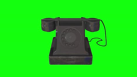 8 animations old vintage black telephone