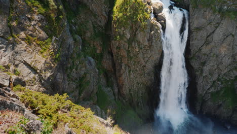 the famous waterfall voringsfossen in norway impressive beauty of scandinavian nature