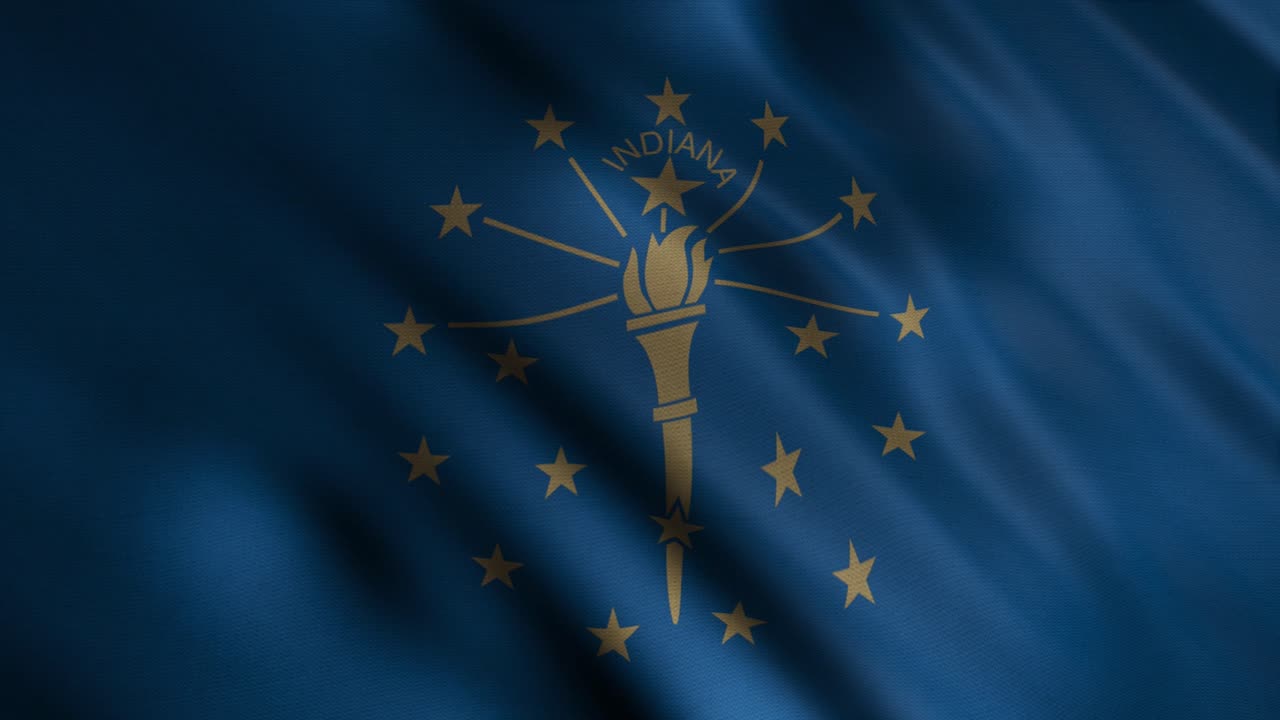 bandera del estado de indiana