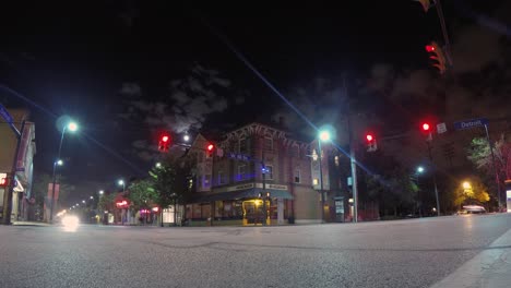 Zeitraffer-Des-Verkehrs-Auf-Der-Straße-In-Cleveland