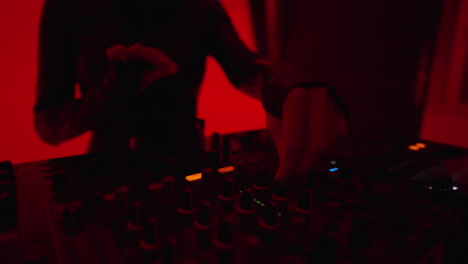 dj performing at a club