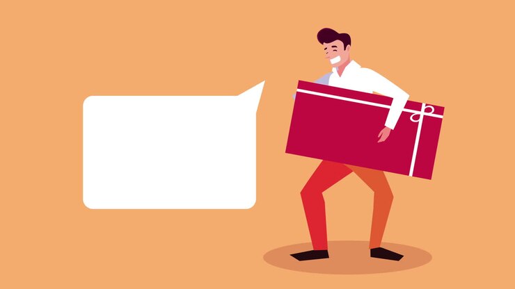 Man Holding a Gift Box