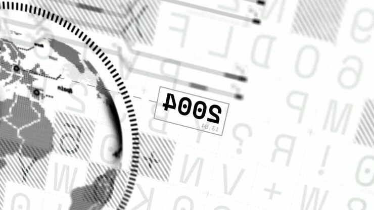 Animation of globe over data processing on white background