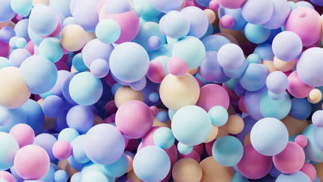 abstract dense particles spheres background, 3d rendering.
