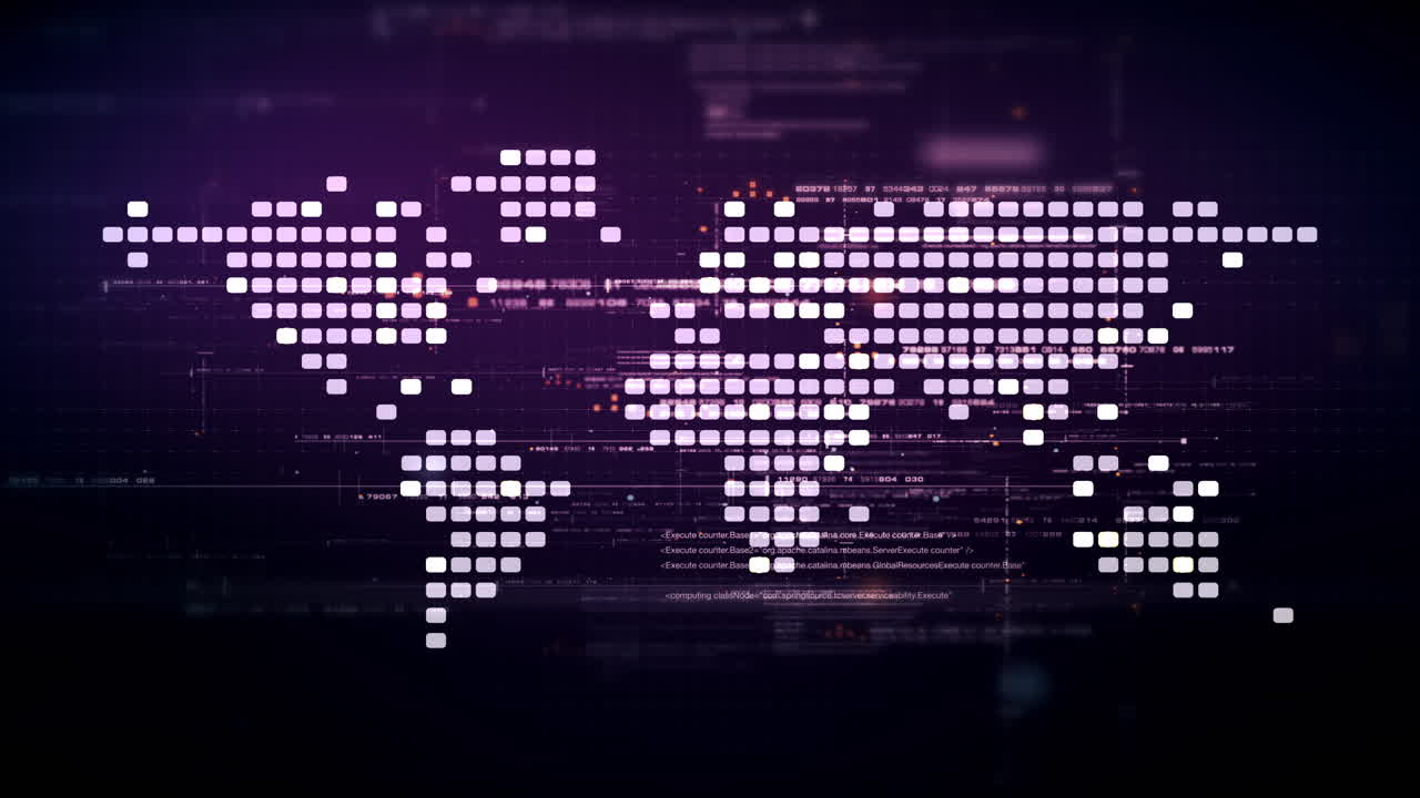 Futuristic global network simulation blending AI, quantum physics, and deep learning, with a particle matrix analyzing data in a sleek, HUD-style interface