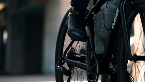 Cyclist&#039;s Foot on Pedal