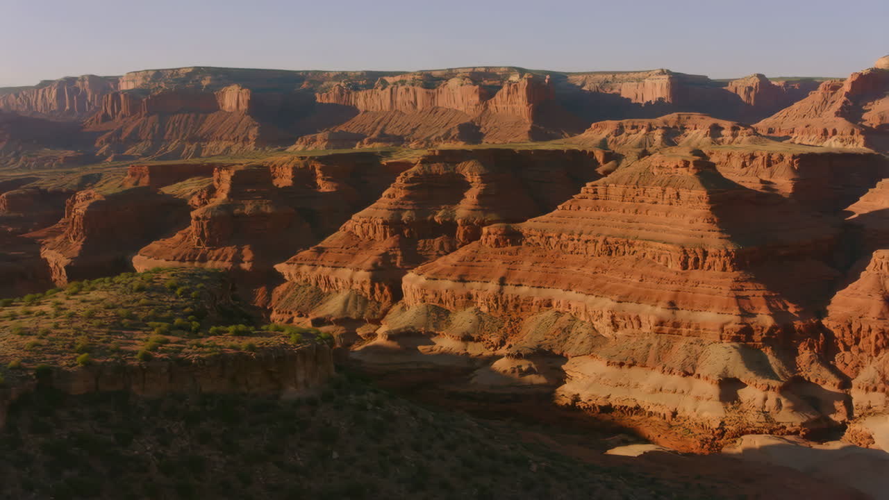 Vast Desert Canyon Landscape with Red Rock Formations