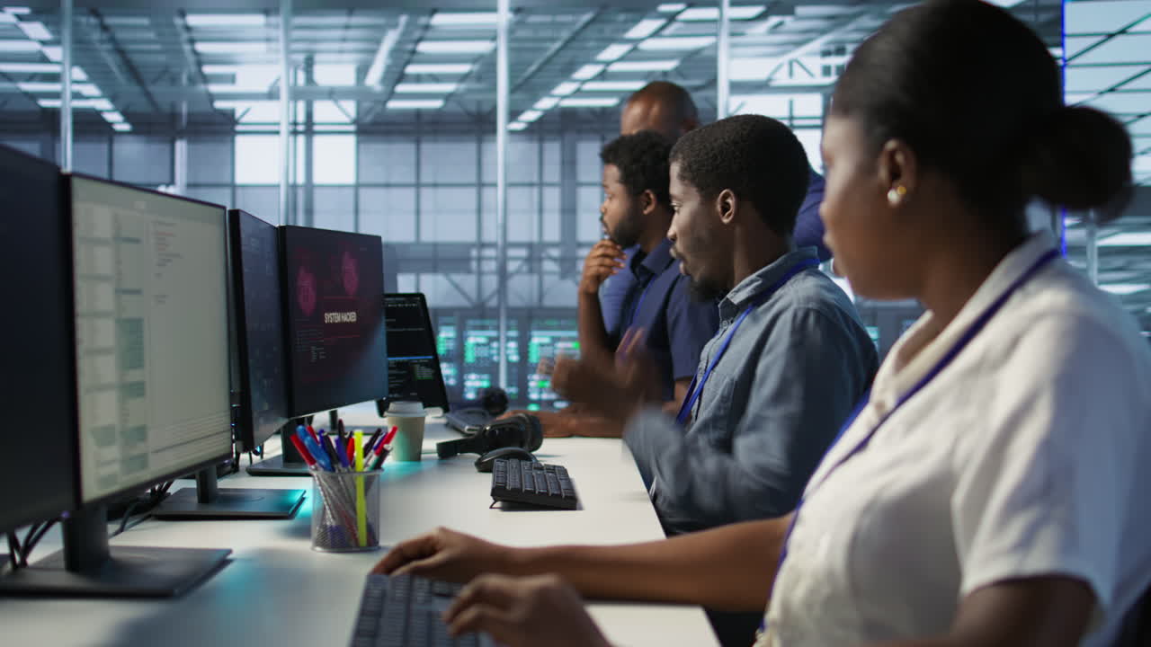 Diverse IT Team in a Data Center