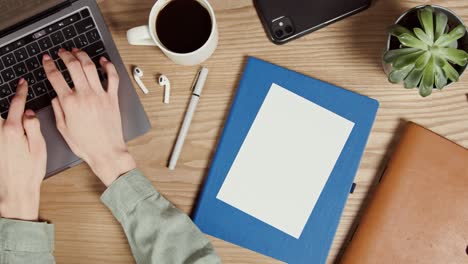 person working at a desk