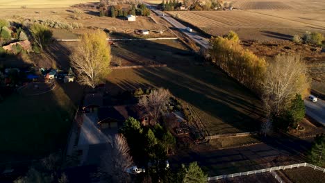 Fort-Collins-Colorado-highway-14-sunset-2021-fall-drone-4K