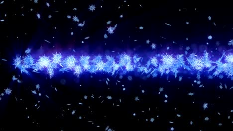 shinning winter symbol with beauty snowflakes. vortex from spin snow. winter pattern. beauty dancing snowflakes. abstract loop animation.