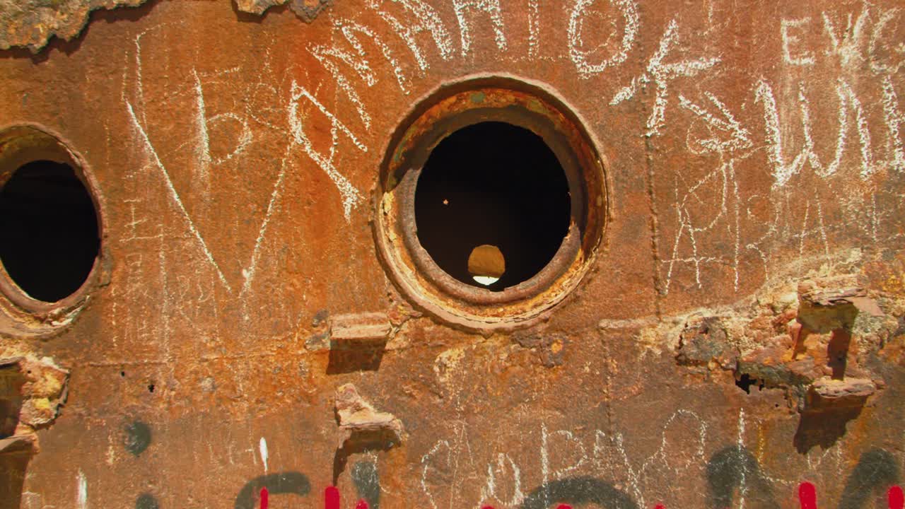 Aral Sea desert Sea Ships remains at Muynak Karakalpak Uzbekistan Soviet era 19 of 50