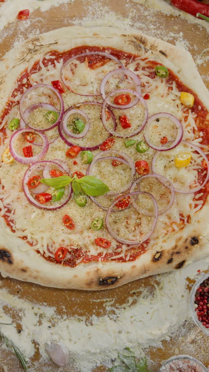 Delicious Homemade Pizza with Fresh Ingredients